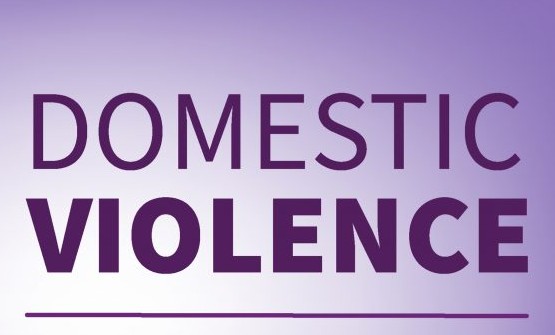 text that reads domestic violence