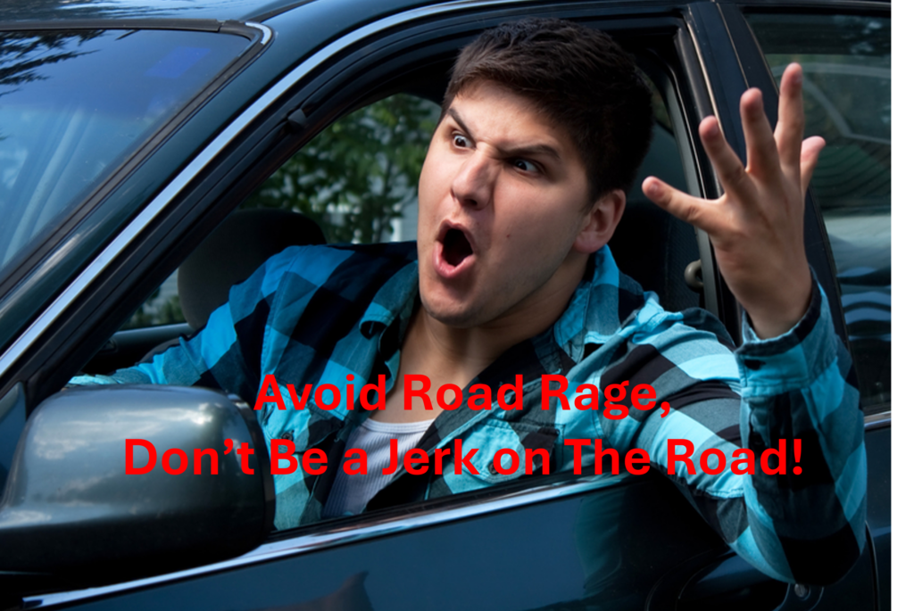 person experiencing road rage