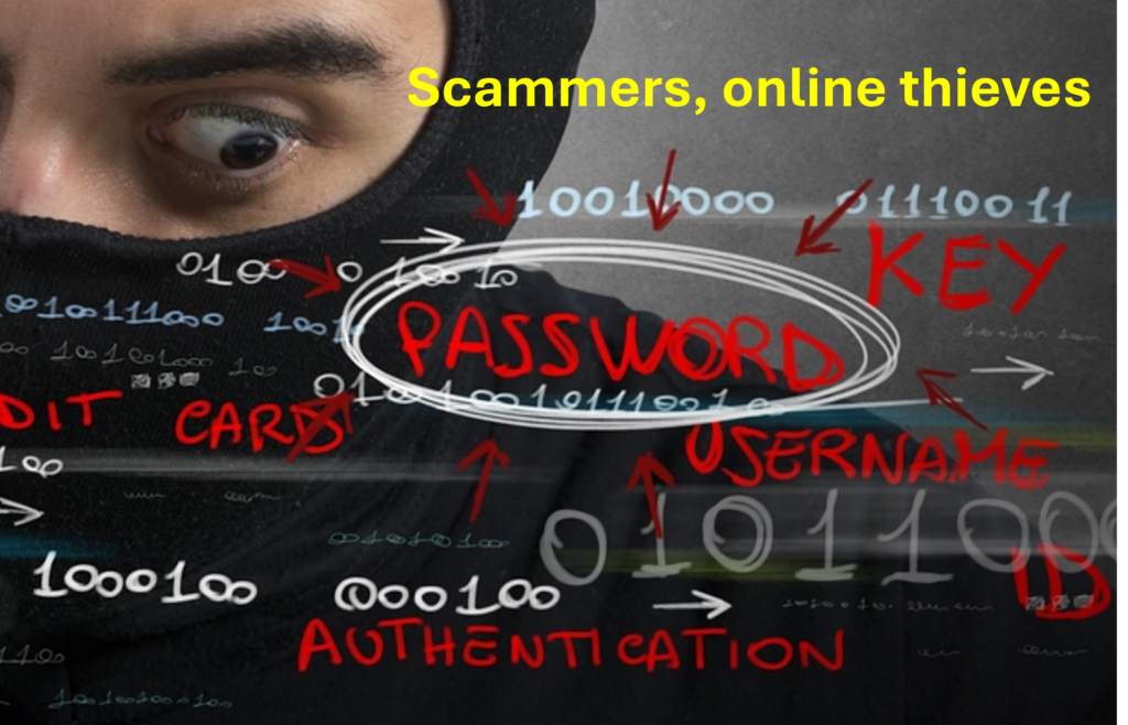 crook looking to steal passwords