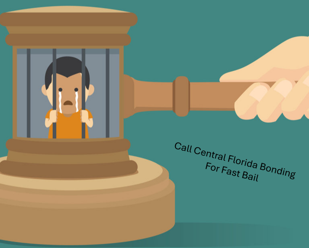 cartoon of man in gavel jail